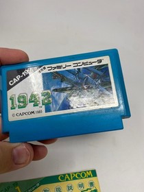 1942 Famicom Cartridge & Manual Capcom 1985 Nintendo JPN Japan Region Locked