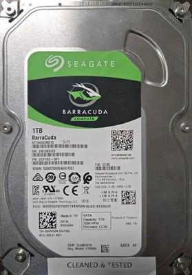 SEAGATE BARRACUDA ST1000DM010 1TB 7200 RPM