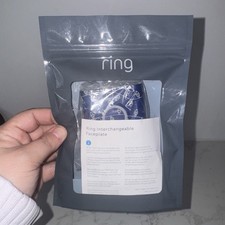 Ring Video Doorbell Interchangeable Faceplate Christmas blue lights 