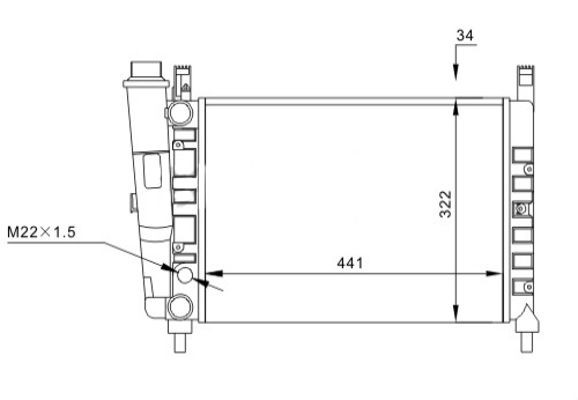 Hart 600 409 KüHler, MotorküHlung Passend FüR Fiat-image