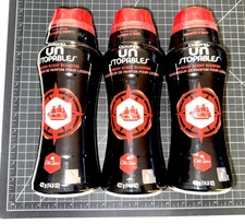 LOT OF 3 Downy Unstopables Old Spice Scent In-Wash Scented Booster Beads 14.8Oz