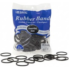 Heavy Duty Black Rubber Bands for Money Office Home Organization and Crafts