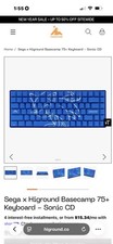 Higround Sonic the Hedgehog Blue Gaming 75% Keyboard SOLD OUT EVERYWHERE