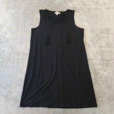 Michael Kors Shift Dress Medium Black Knee Length Sleeveless Pullover