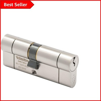 Euro-Türzylinder 80 mm TS007 Polizei zugelassen Satin-Nickel für ultimative Sicherheit