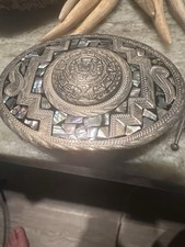 Buckle Aztec Sun Sterling MOP