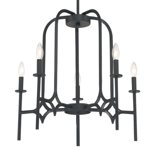 Minka Lavery 5035 Muncie 25"W Taper Candle Style Chandelier - Coal - Picture 3 of 3