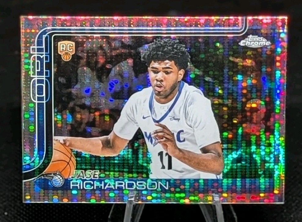 2025-26 Topps Chrome Basketball Jase Richardson Pulsar Refractor RC #275 Magic
