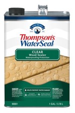 Thompson's WaterSeal Clear Wood Sealer 1 Gallon - Waterproof Outdoor Wood Protec