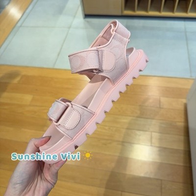 NEW COACH Women's Brynn Sandal in Signature Canvas Candy Pink