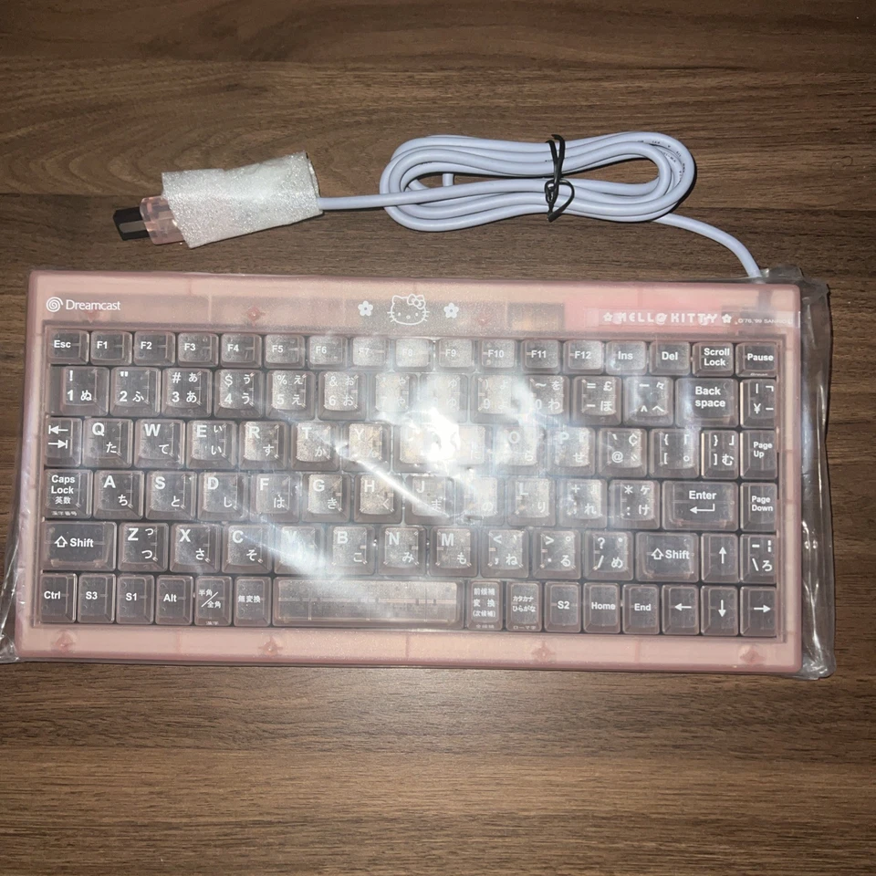 Dreamcast Keyboard Hello Kitty Pink HKT-7601 SEGA OFFICIAL NEW - US SELLER  - Image 3 of 4