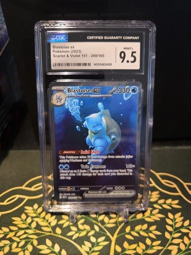 CGC 9.5 GEM MINT Blastoise Ex 200/165 SV Pokemon 151