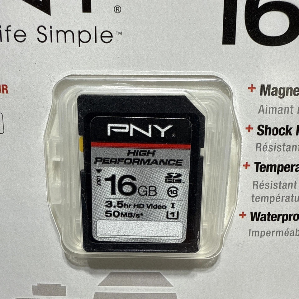 New PNY Professional 16GB/GO MicroSDHC Card - P-SDH16G10H-GE - Image 2 of 3