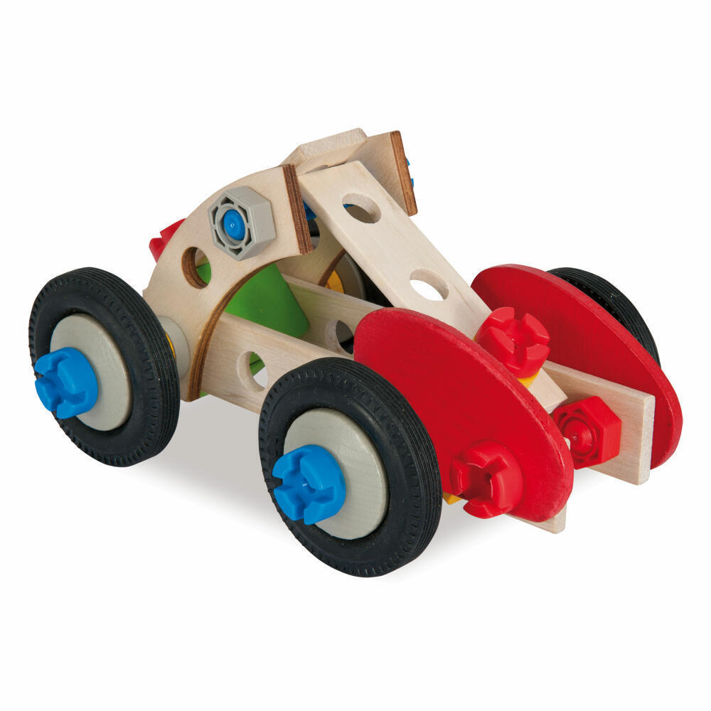 Thumbnail - Eichhorn Constructor Rennauto Set, 50-tlg Bausatz Holzauto Kinder
