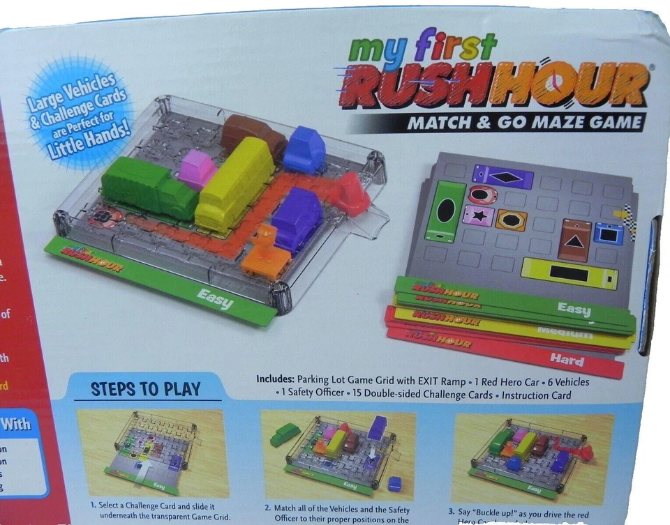 NEW ThinkFun Rush Hour Traffic Jam Logic Game Puzzle New 30 Challenges STEM - Image 3 of 4