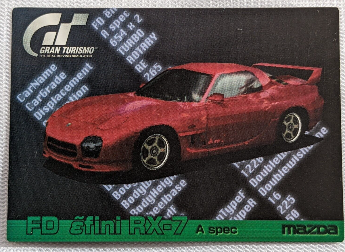 RX-7 Mazda Efini FD A spec Gran Turismo Hint Card No.126 1997
