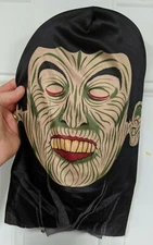 Vintage Topstone Over the Head Fabric Halloween Monster Mask Decor Prop Taiwan