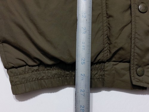Gilet imbottito vintage REI uomo full zip snap down verde grande L - Foto 7 di 10