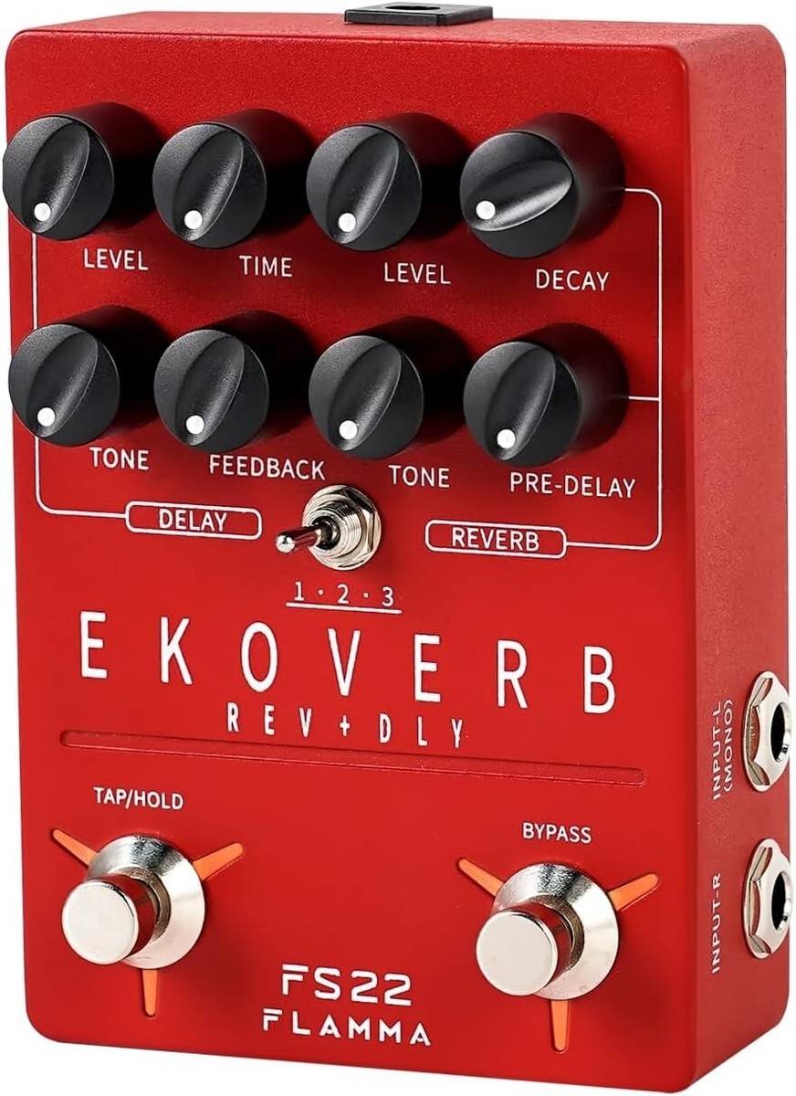 FLAMMA FS22 Ekoverb Delay and Reverb Guitar Effect Pedal New