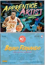 2019-20 Panini Court Kings Apprentice Artist Citrine /49 #24 Bruno Fernando RC