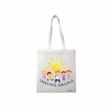 borsa poliestere 36x40 scritta un'estate speciale campo scuola centri estivi