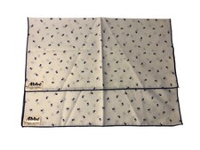 Serviettes en tissu Abbe coton polyester bleu floral 18" pouces carré Made in USA