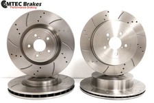 Vordere Hintere Bremsscheiben für Subaru Impreza 2.5 Tur Wrx Sti 07-11 Gebohrte