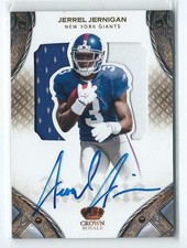 2011 Crown Royale Jerrel Jernigan SILHOUETTE PRIME PATCH RELIC AUTO RC 295/299