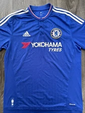 Original Authentic Adidas Chelsea 2015/2016 Home Shirt Mens Large