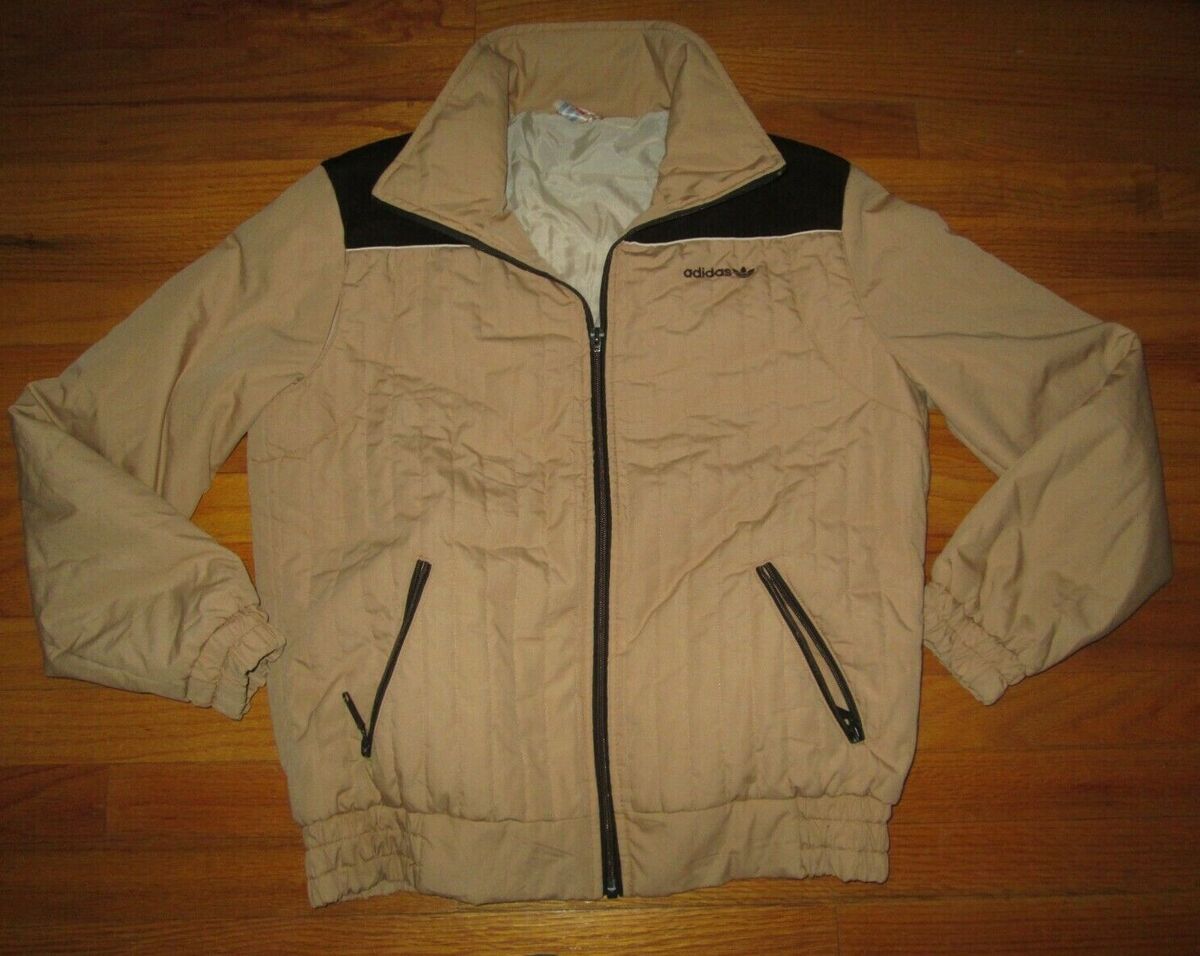 ADIDAS Vtg 80s 90s Corduroy Puffer ski style jacket coat Tre ADIDAS Vtg 80s 90s Corduroy Puffer ski style jacket coat Tre