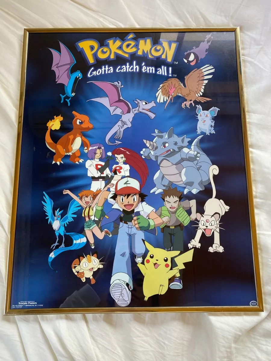 1995 POSTER - NEW - POKEMON - GOTTA CATCH 'EM ALL!