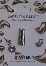 Coal Miners Davy Lamp Lapel Pin Badge, British made pewter Coat-Hat-Brooch BEW48