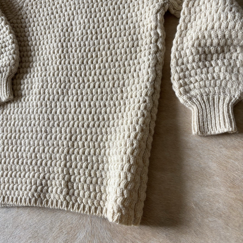 Vtg LeRoy Knitwear Shetland Wool Chunky Knit Cardigan Sweater Medium Fisherman - Picture 11 of 22