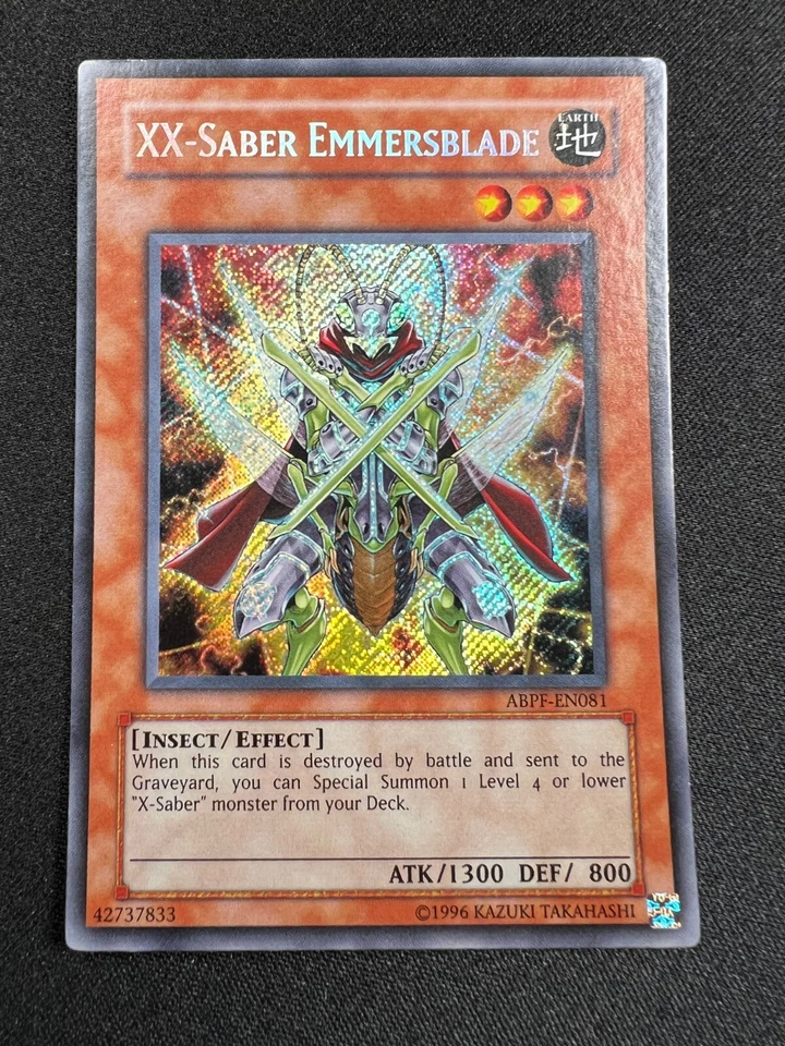 Yu-Gi-Oh! x3 XX-Saber Emmersblade Playset (NM/LP) ABPF-EN081  - Image 3 of 4