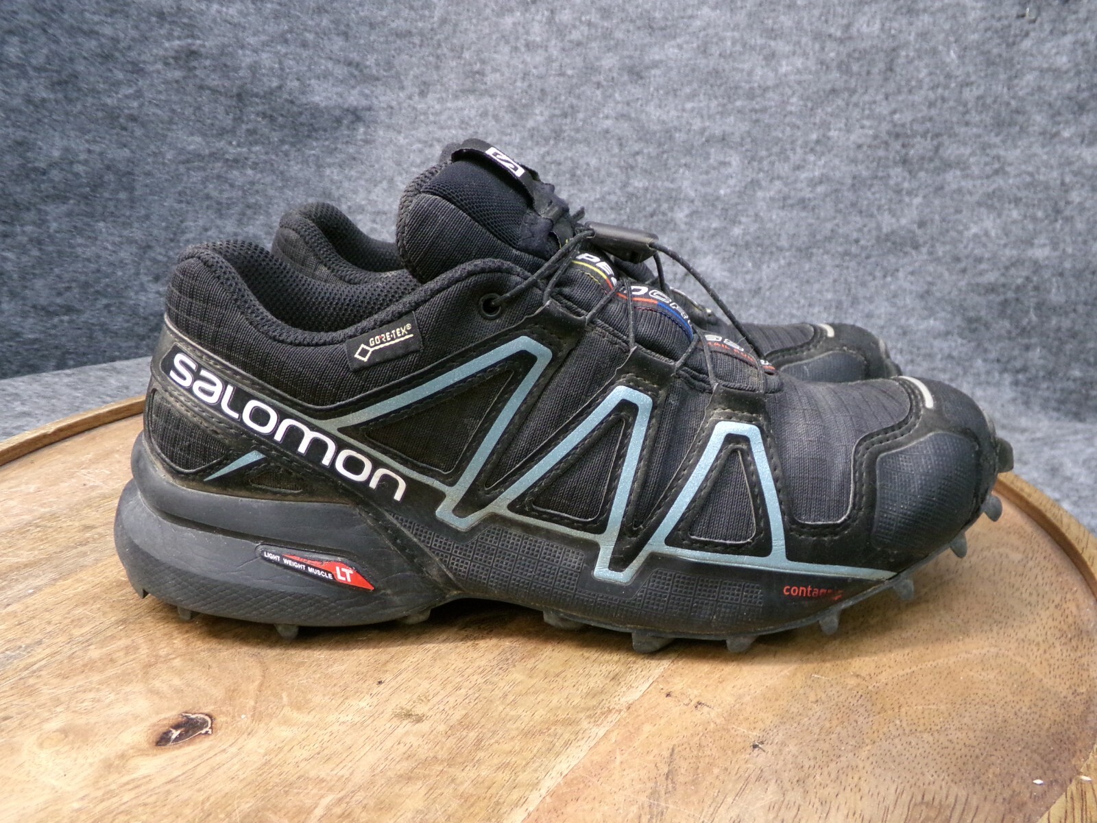 Scarpe da trail running Salomon Speed Cross 4 GTX da donna nere sneakers taglia 6 US