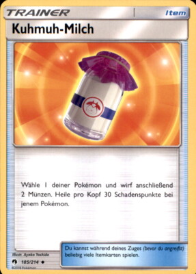 Pokemon 185/214 Kuhmuh-Milch - Echo des Donners - Deutsch