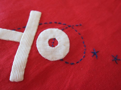 vintage RED, WHITE AND BLUE, Nautical Theme cotton Handkerchief, anchor motif - Picture 4 of 7