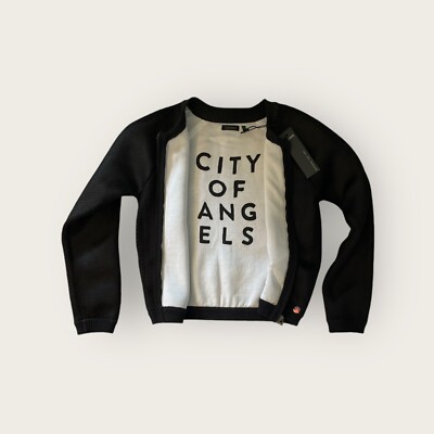 IKKS Cardigan Sweater Full Zip Girls sz 8 City of Angels Long Sleeve NWT