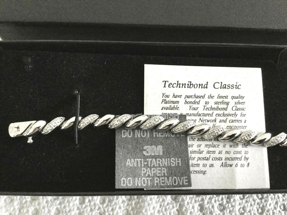 HSN Technibond San Marco Pave Simulated Diamond Bracelet Original Box 7.5”  $350 | eBay