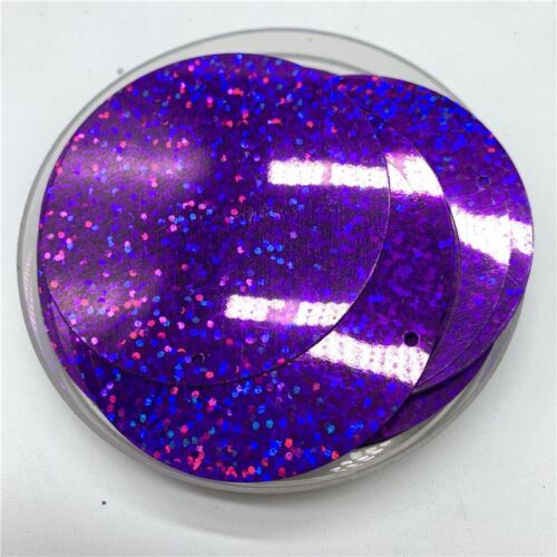 Round Loose Sew On Sequins One Holed Glitter Glossy Sequin Circle Trims 50pcs - Foto 19 di 30
