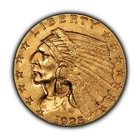 1925-D G$2.50 Indian Head Gold Quarter Eagle - Glassy Fields - Looks UNC - G3499