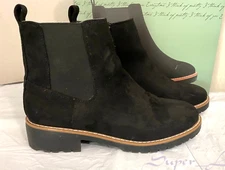 Kensie Women's KAYLA B Suede Ankle Boots - SIZE 10 - BLACK