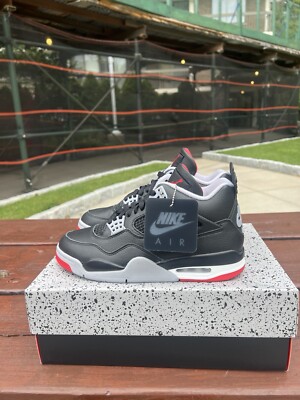 Nike Air Jordan 4 Iv Retro Men's Black RedReimagined Sneakers FV5029-006 Mens 8