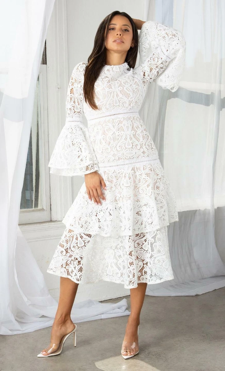 Alexis white 2025 lace luxe dress