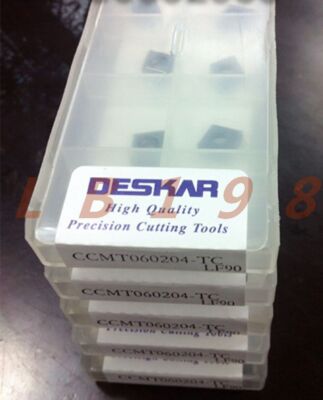 10Pcs NEW- DESKAR CNC   CCMT060204-TC LF90 #T3