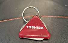 TOSHIBA MULTI FUNCTION KEY RING KNIFE VINTAGE