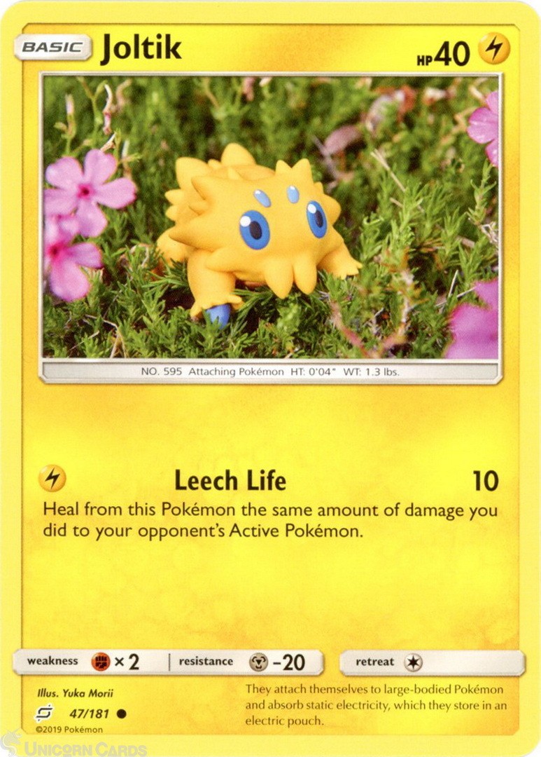 Joltik 47/181 : Common Mint/Near Mint Pokemon Card : SM09: Team Up