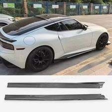 Carbon Fiber Body Side Skirts Body Spoiler 2PCS For Nissan Z Rz34 400z 2023-2026