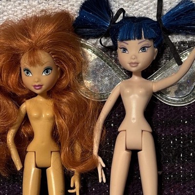 Winx Club Musa Pixie Magic Doll Mattel Charmix Blue hair Red hair dolls
