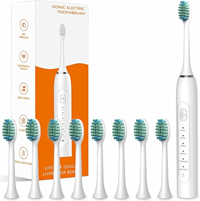 #ad Waterproof Sonic Electric Toothbrush for Adults 6 Modes with Pressure... $12.07